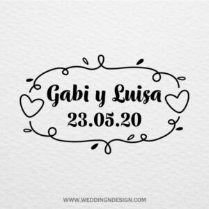 Sellos de boda Sevilla | Sello Garvin | Catálogo Wedding & Design