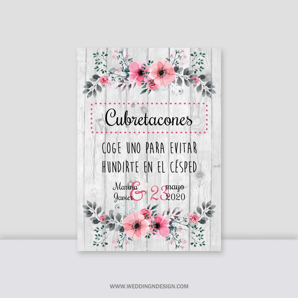Cartel cubretacones Primavera | Wedding \u0026 Design