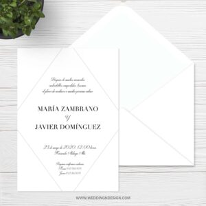 Invitaciones boda Sevilla - Invitación Eternal - Catálogo Wedding & Design