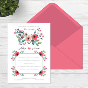 Invitaciones de flores Sevilla | Invitación Delicate | Catálogo Wedding & Design