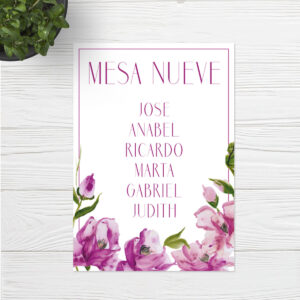 Seating plan boda Sevilla | Seating plan Paraíso | Catálogo Wedding & Design