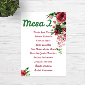 Seating plan boda Sevilla | Seating plan Primavera | Wedding & Design