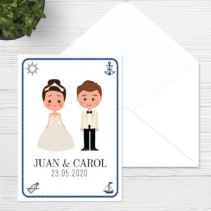 Invitaciones náuticas Sevilla | Invitación Mar de Plata | Catálogo Wedding & Design