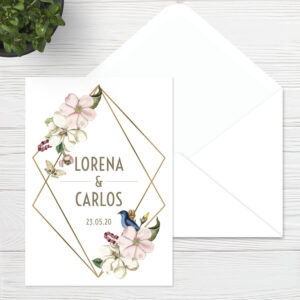 Invitaciones boda Sevilla | Invitación Gold | Catálogo Wedding & Design