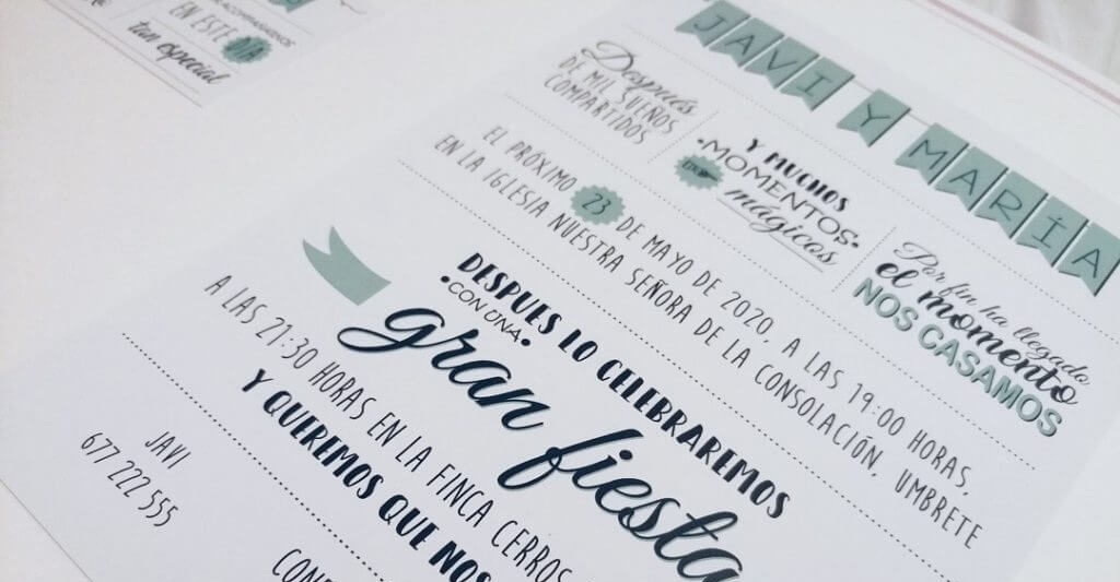 Invitaciones boda Sevilla - Invitación Marietta - Wedding & Design Invitaciones boda Sevilla - Invitación Marietta - Wedding & Design