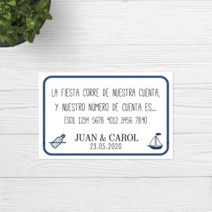 Tarjetas boda Sevilla | Tarjetas Mar de Plata | Catálogo Wedding & Design