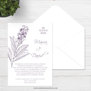 Invitaciones boda Sevilla | Invitación Botánica | Catálogo Wedding & Design