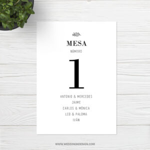 Seating plan bodas Sevilla | Seating plan Ramitas | Catálogo Wedding & Design